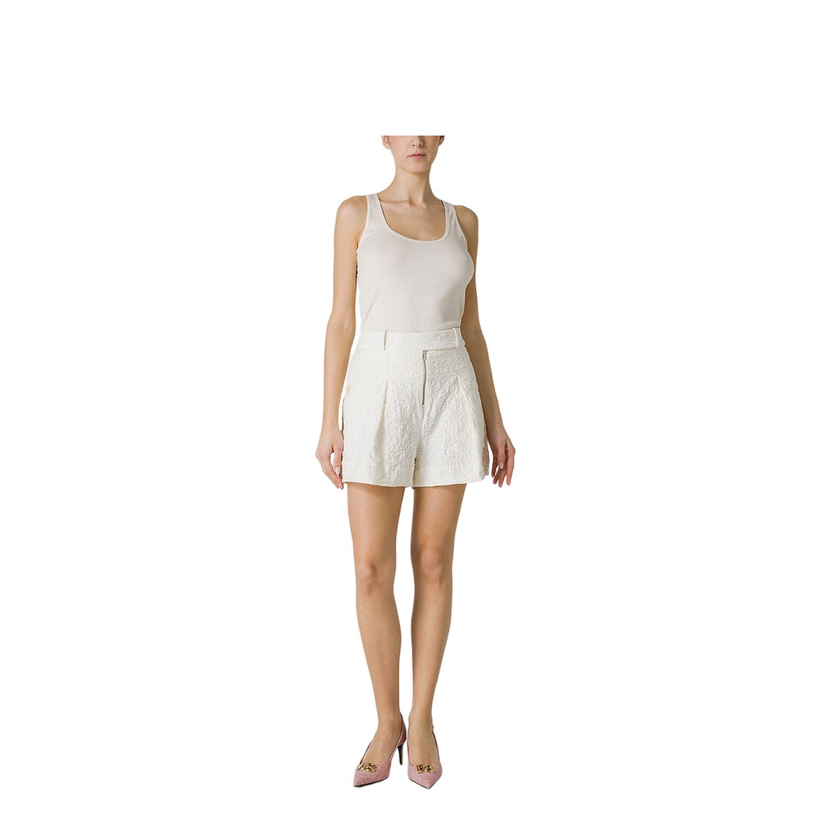 Porcelain Cotton Shorts