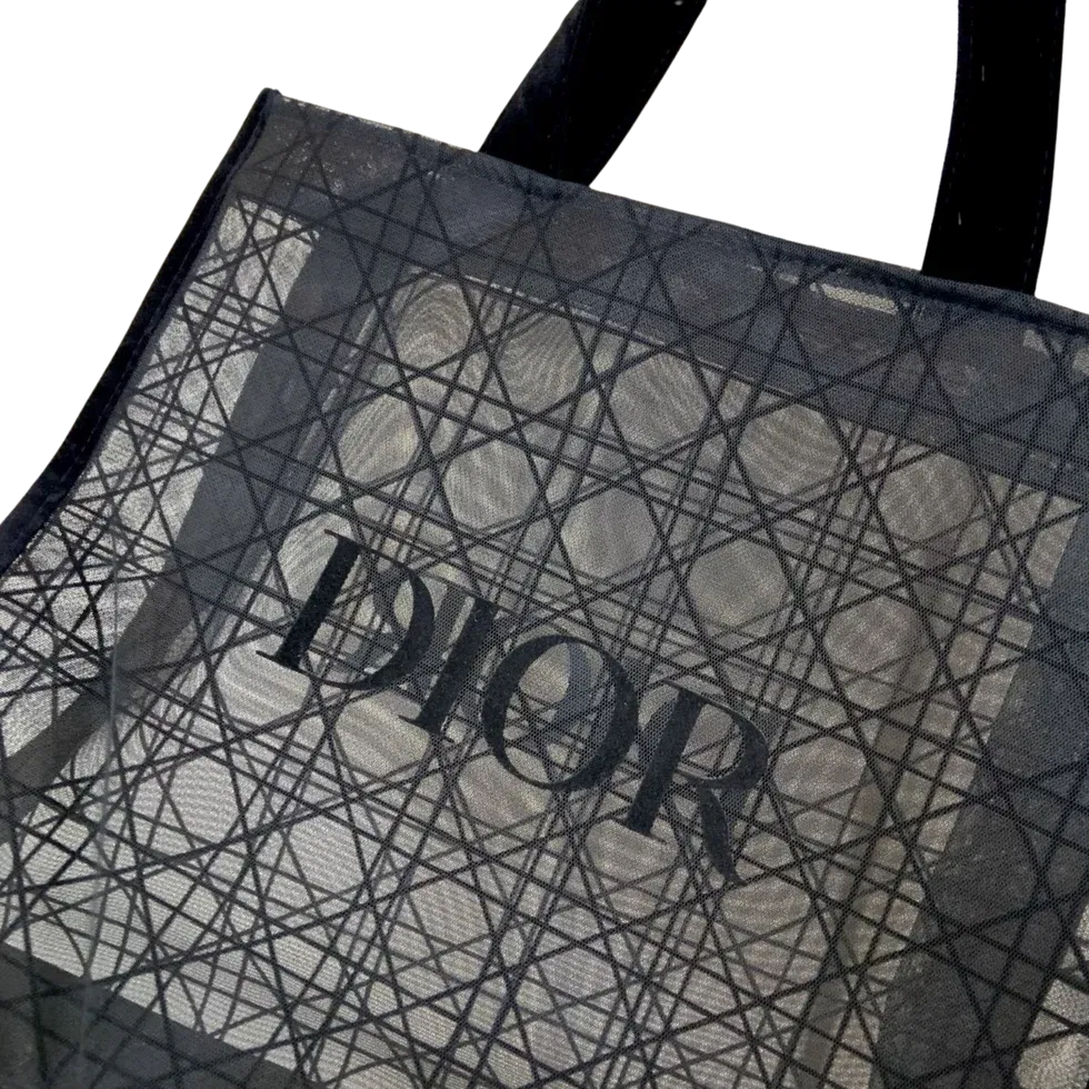Dior Mesh Tote Bag - Black