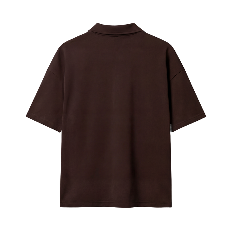 Myugen Cultured Club Brown Quarter-Zip Tee Timeless Streetwear Exclusive