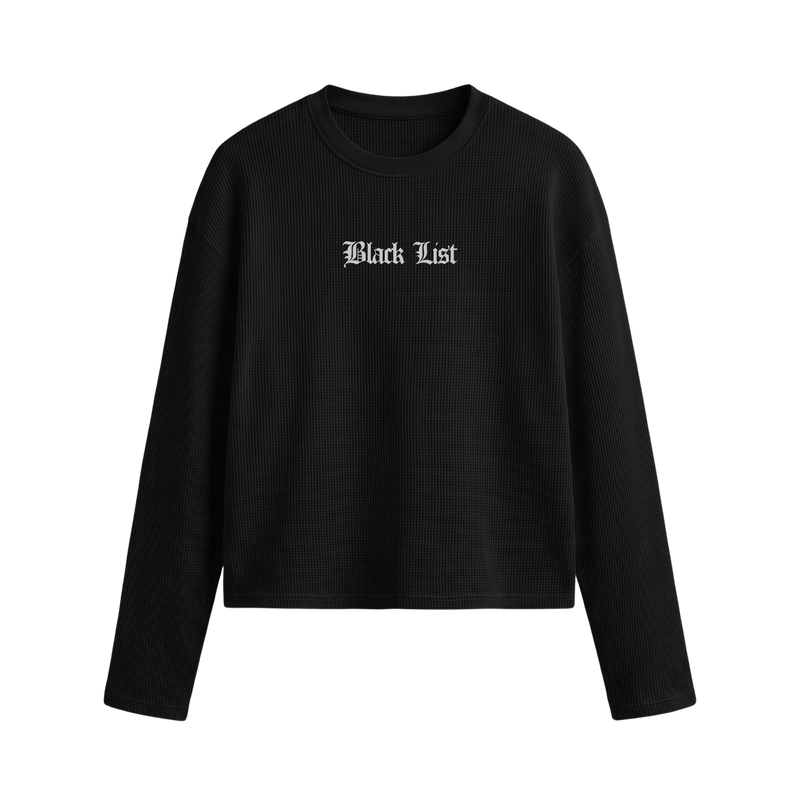 Blacklist Classic Noir Waffle T-Shirt Black