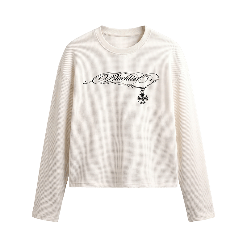Blacklist Essence Waffle T-Shirt Off White