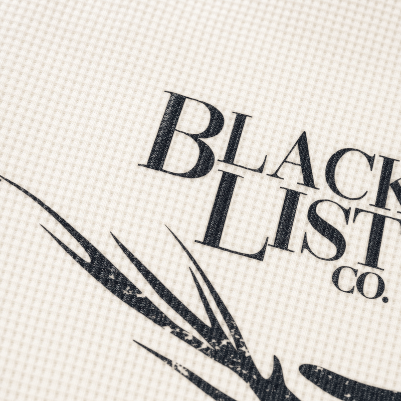 Blacklist Essence Waffle T-Shirt Off White