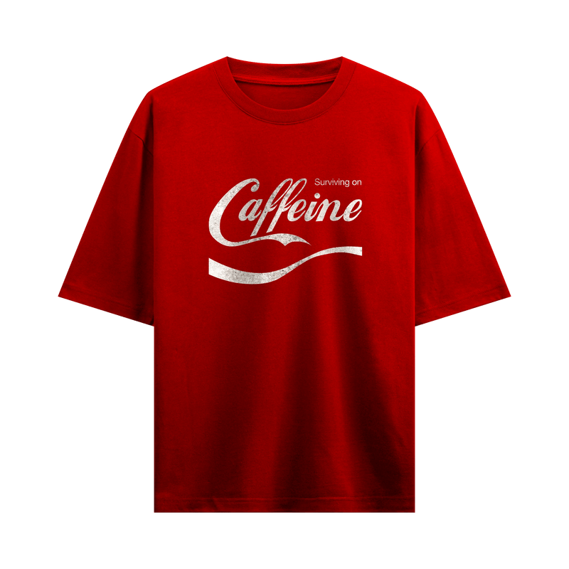 Myugen Caffeine Oversized T-Shirt Red