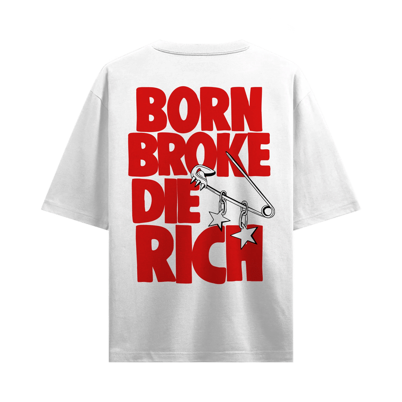 Myugen Die Rich Statement Oversized T-Shirt White