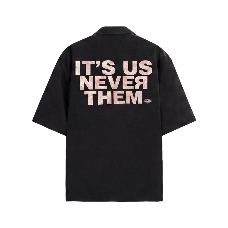 City Off Domes Keep Inspiring Black Bowling Shirt