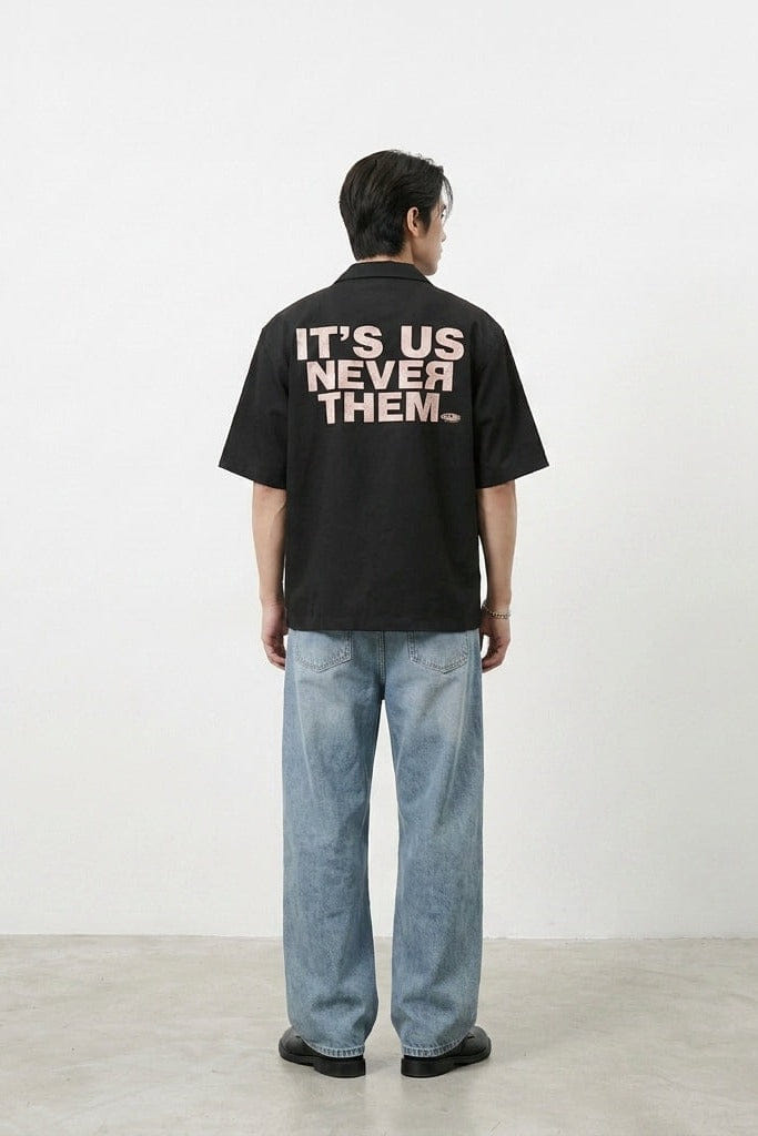 City Off Domes Keep Inspiring Black Bowling Shirt