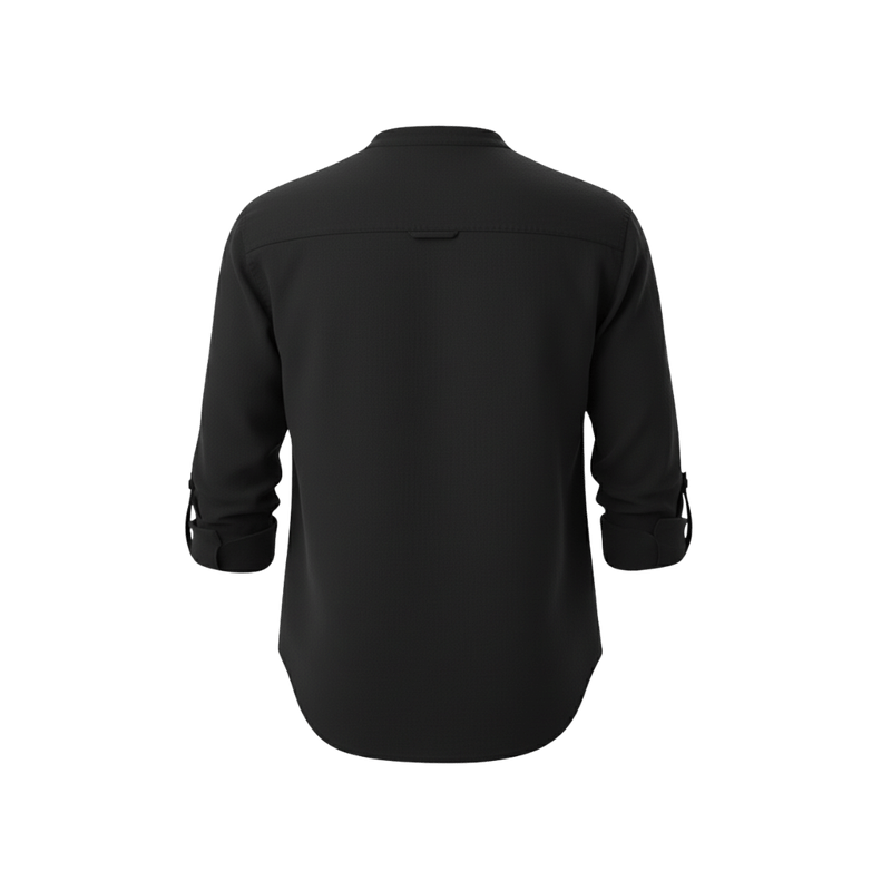 CAPRI LINEN SUMMER SHIRT BLACK