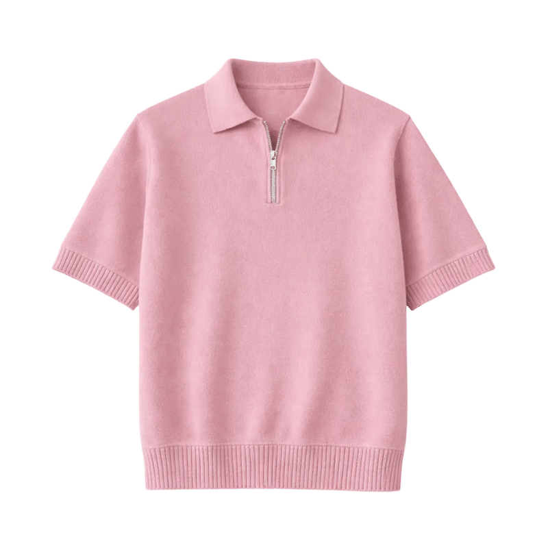Legacy Classic Zip Polo - Blush