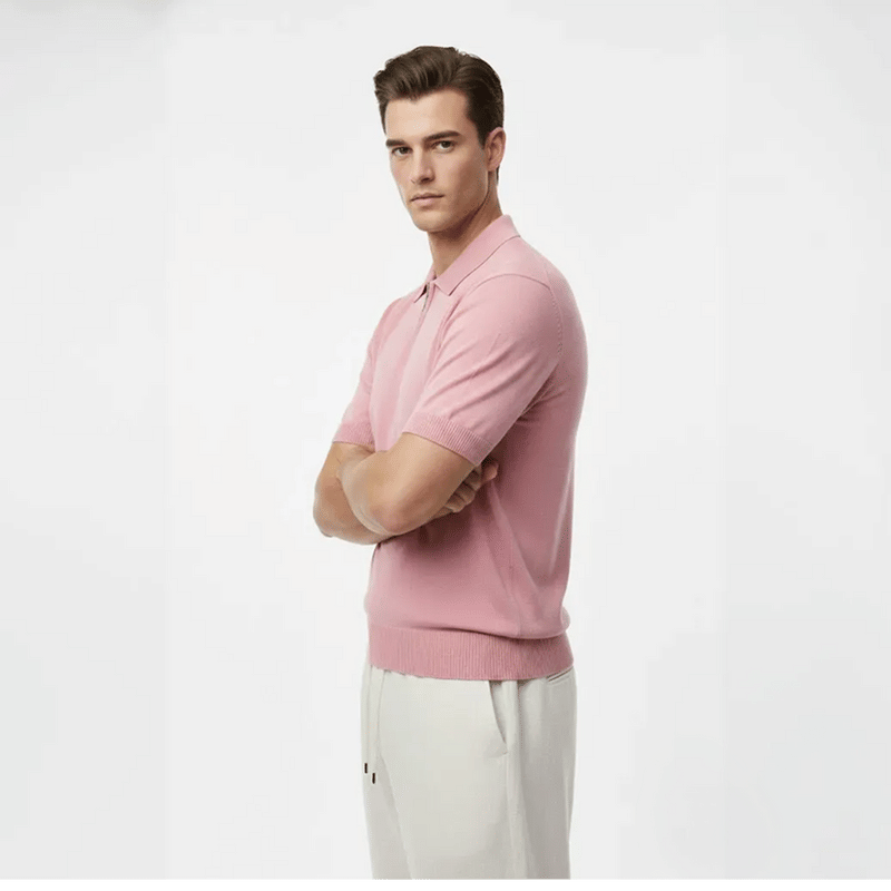 Legacy Classic Zip Polo - Blush