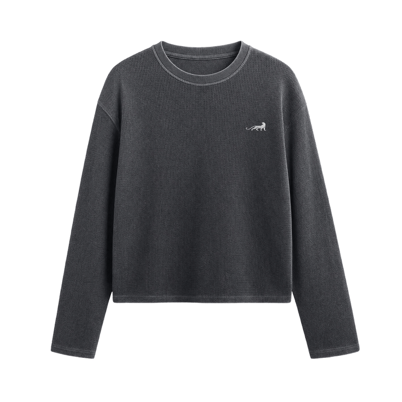 Reserve Relaxed Waffle Tee - Vintage Ash