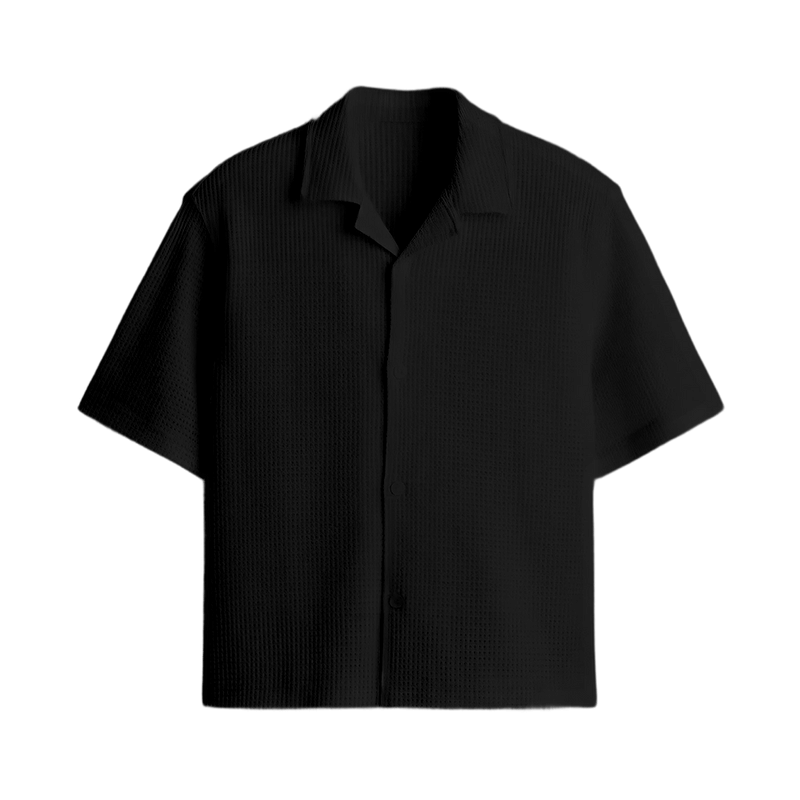 Waffle Shirt Black