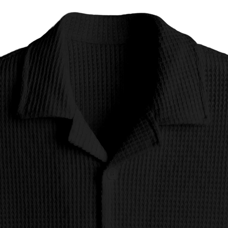 Waffle Shirt Black