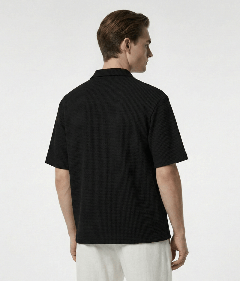 Waffle Shirt Black