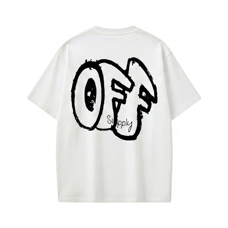 Off supply Club white t-shirt