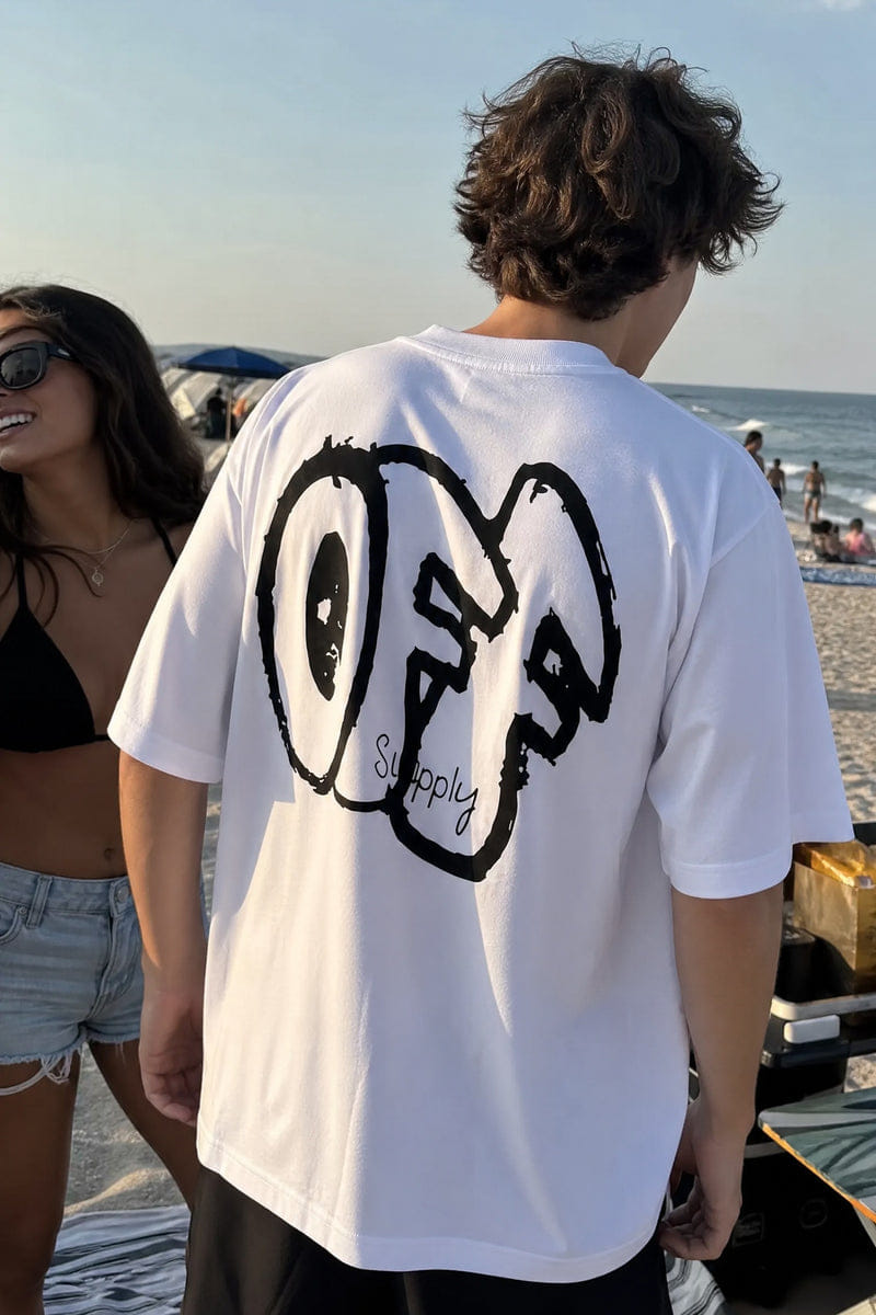 Off supply Club white t-shirt