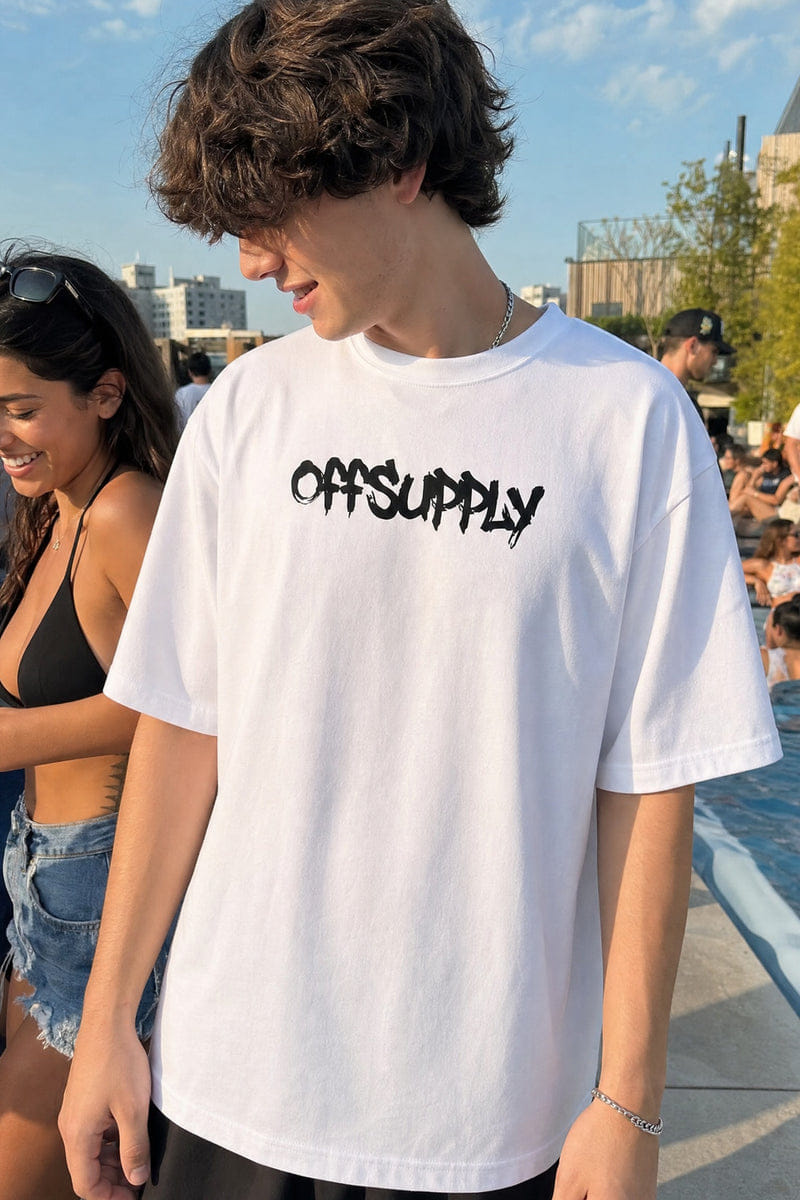 Off supply Club white t-shirt