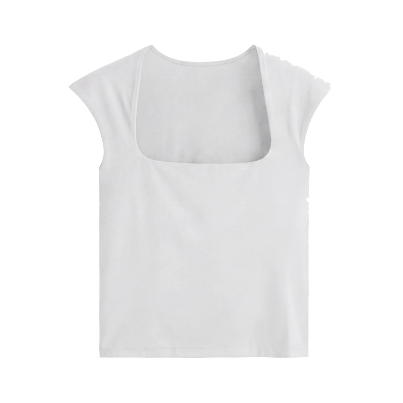 Off Supply Essence White Crop Top