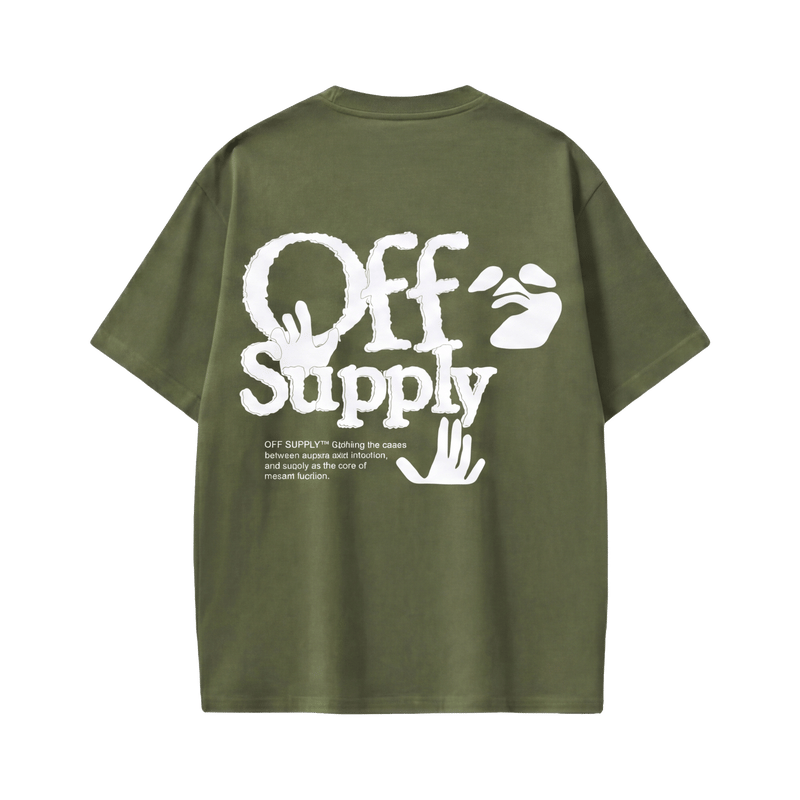 Off supply Modern Fashion olive green t-shirt