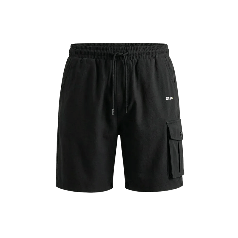 Gymbrat Men Relaxed Fit Black Shorts