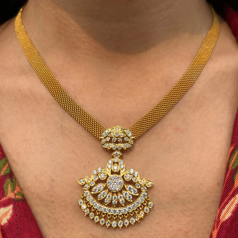 Attigai Diamond Necklace 9KT