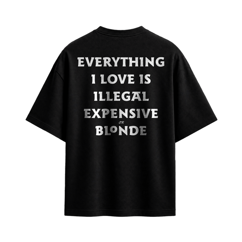 Forfksake Everything I Love Black T-Shirt