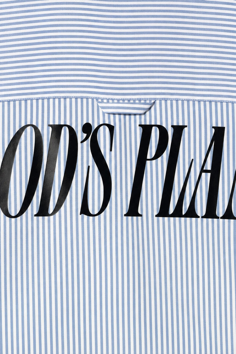 Forfksake God's Plan Blue Striped Shirt