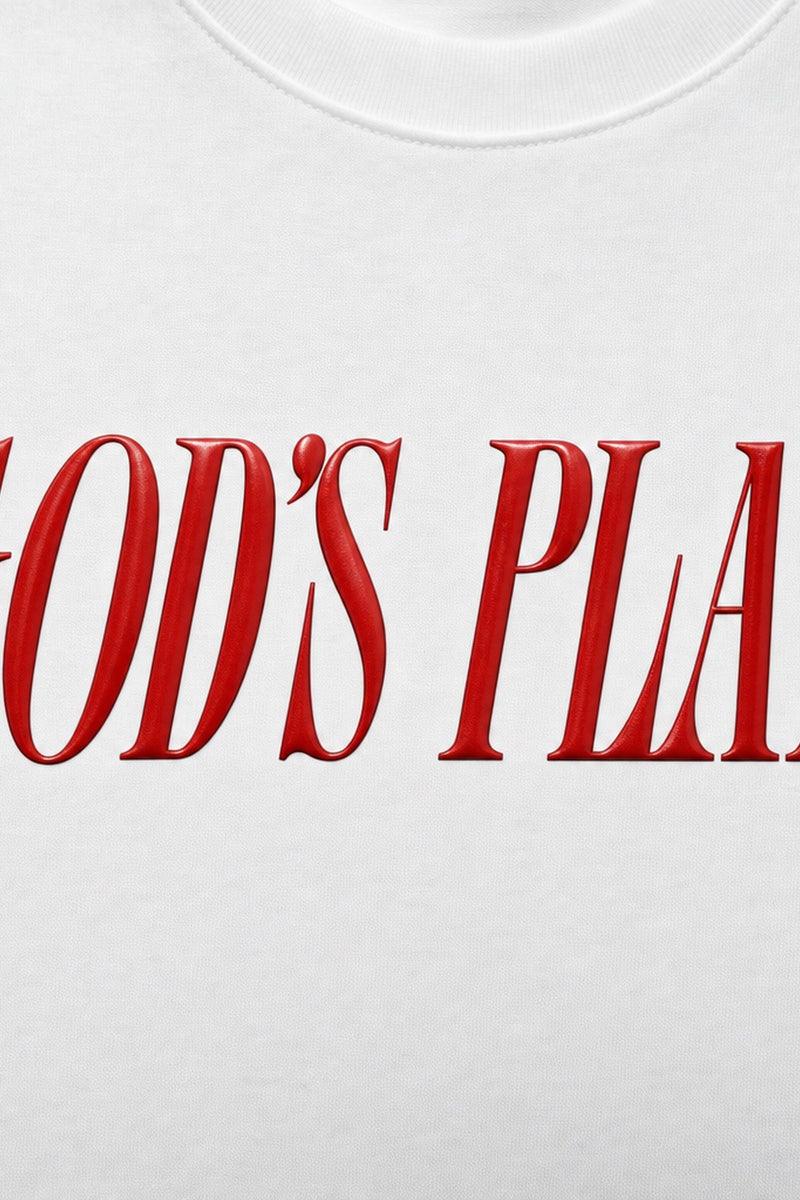 Forfksake God's Plan White T-Shirt