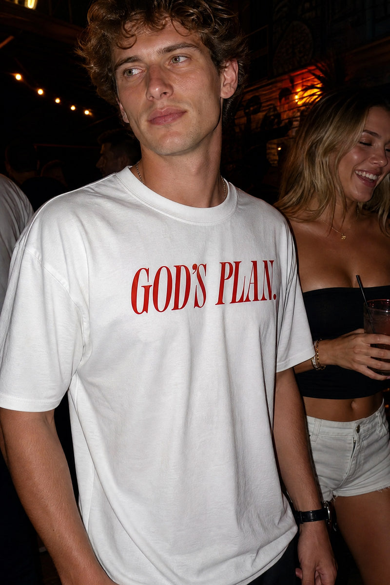 Forfksake God's Plan White T-Shirt
