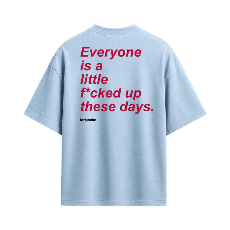 Forfksake Little Fucked Up T-Shirt Ice Blue