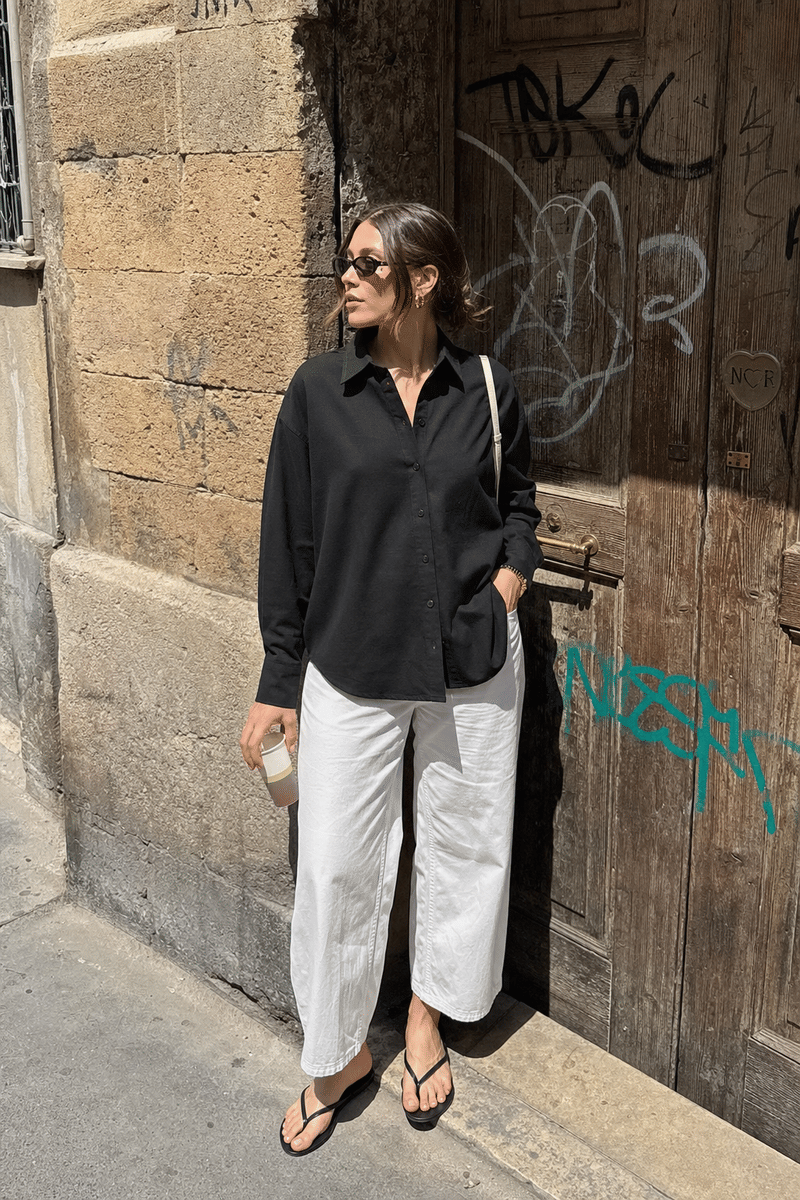Elara Voss Black Relax Shirt