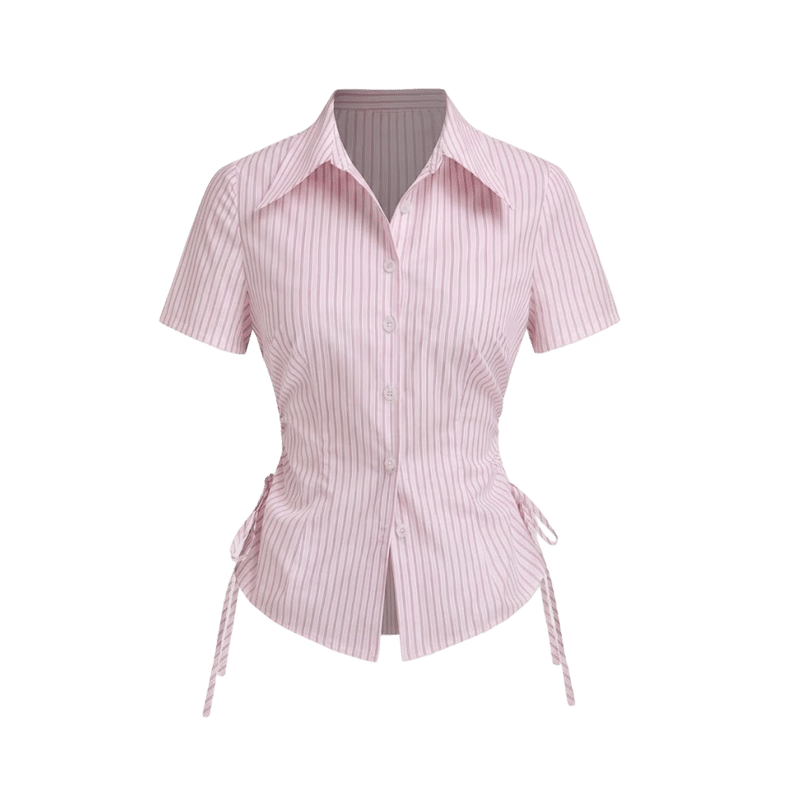 Elara Voss Blush Cinch Shirt