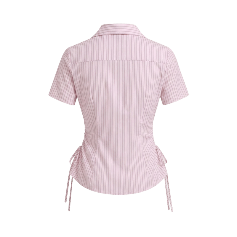 Elara Voss Blush Cinch Shirt