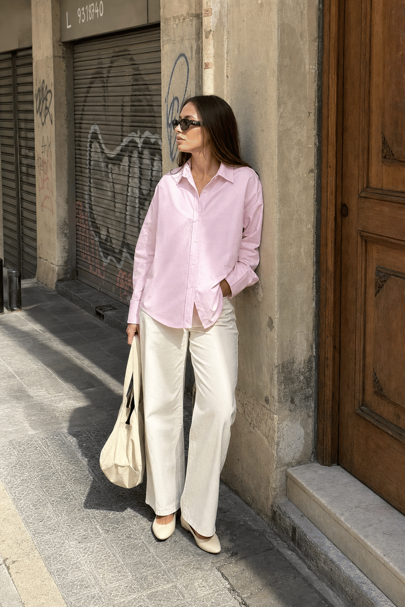 Elara Voss Blush Relax Shirt