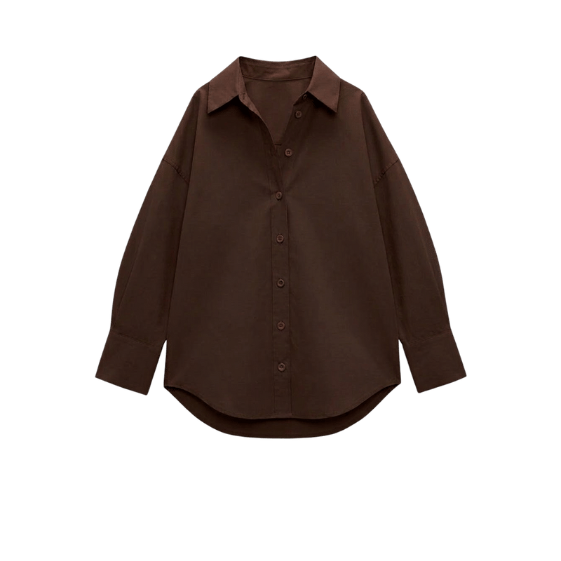 Elara Voss Cocoa Relax Shirt