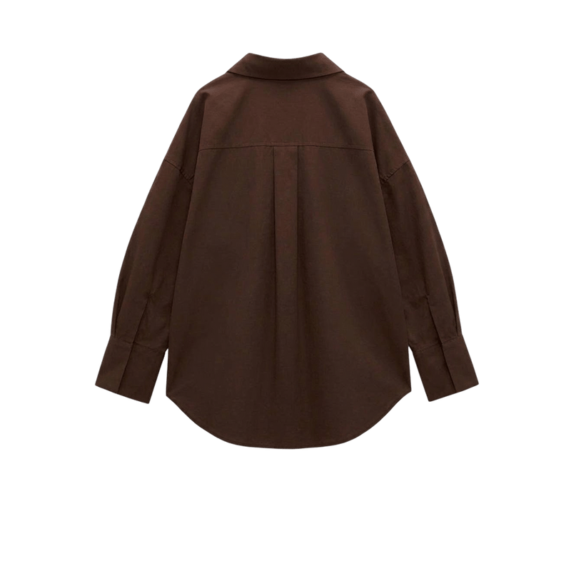 Elara Voss Cocoa Relax Shirt