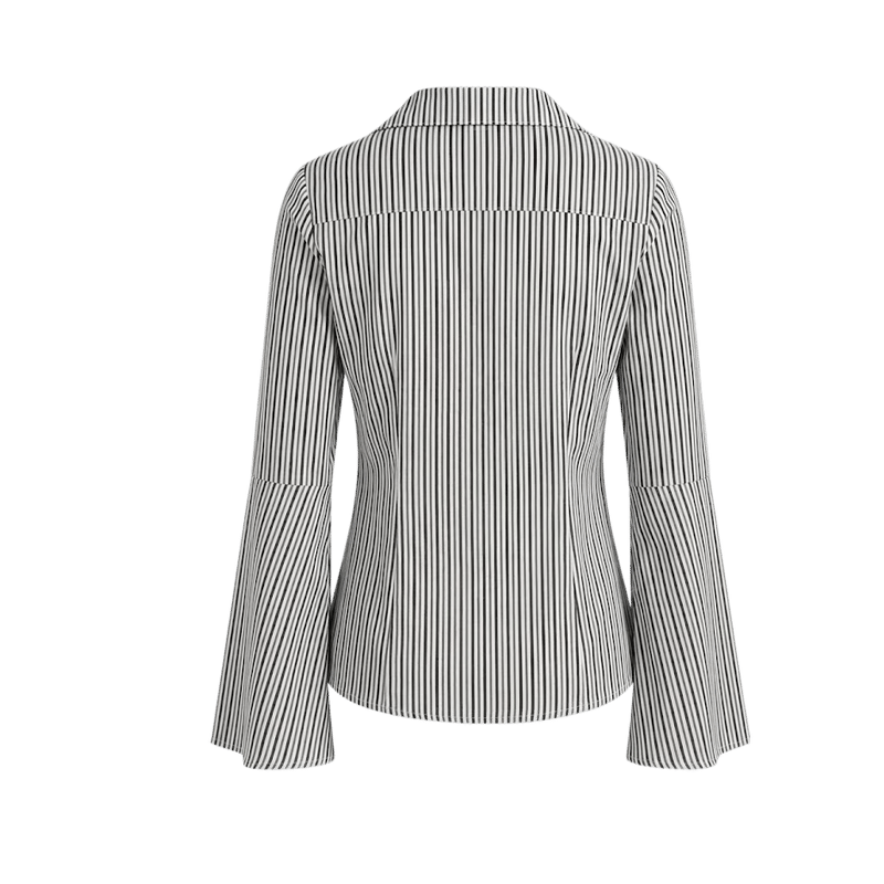 Elara Voss Tailored Gray Stripe