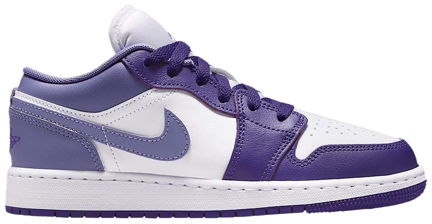 Jordan 1 Low Court Purple White Dusty Amethyst (GS)