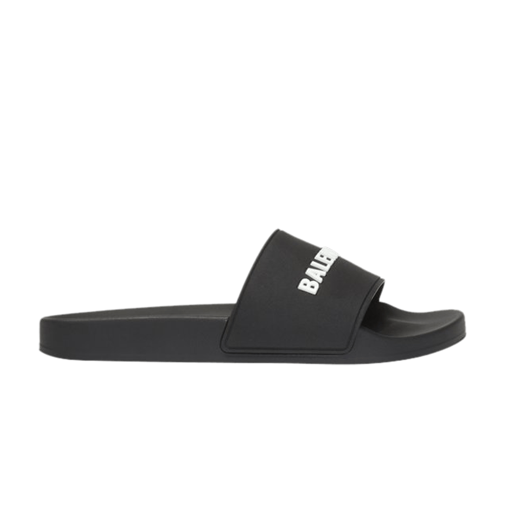 Balenciaga Pool Slide Black White