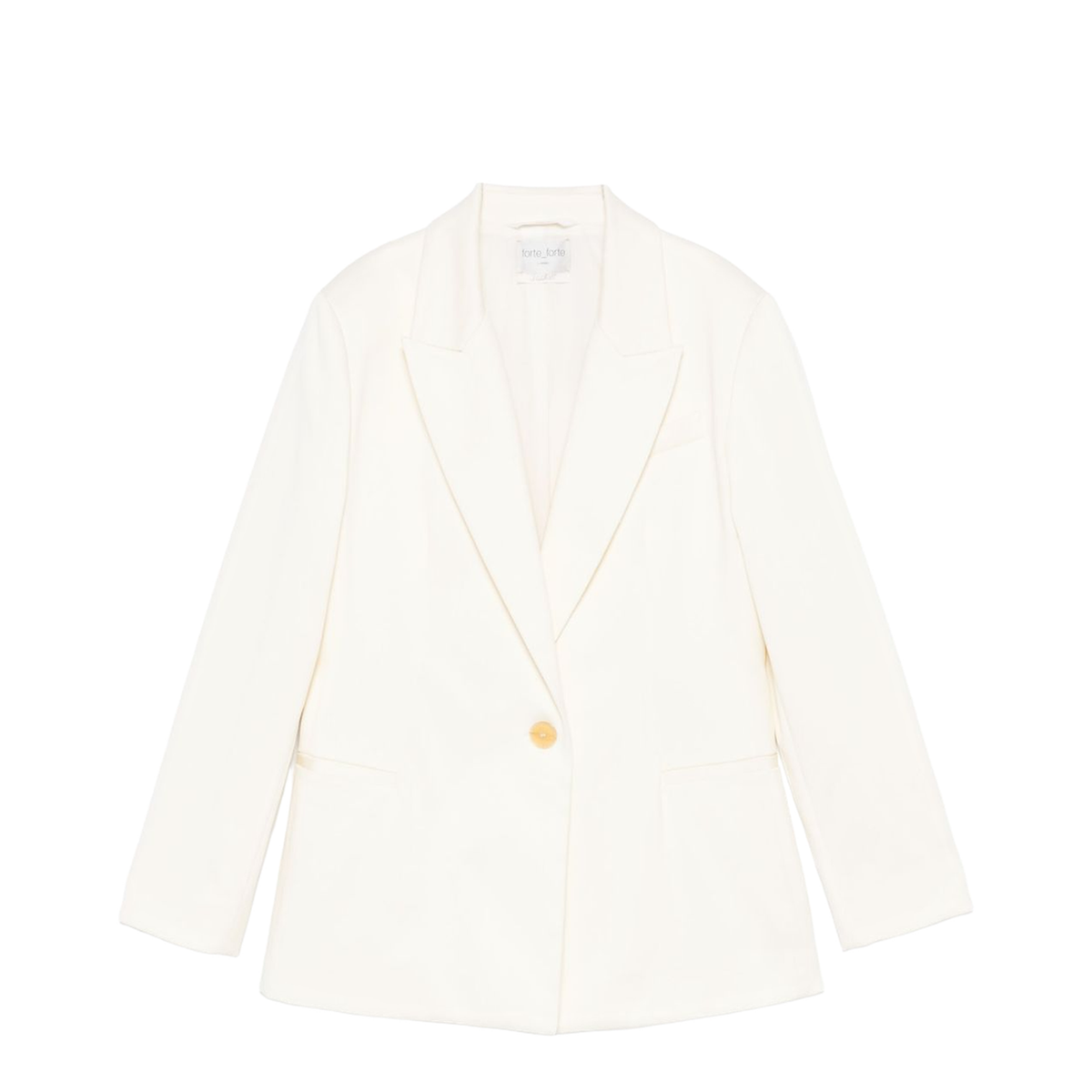 Cotton Single-Breasted Blazer Jacket