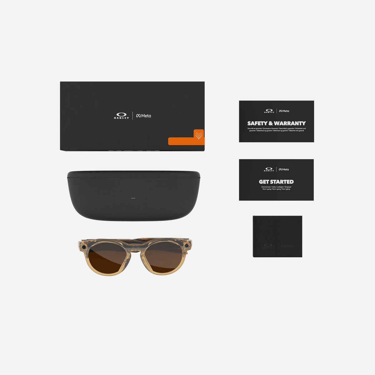 Oakley Meta HSTN Transitions Brown Lenses Light Curry Frame AI Glasses