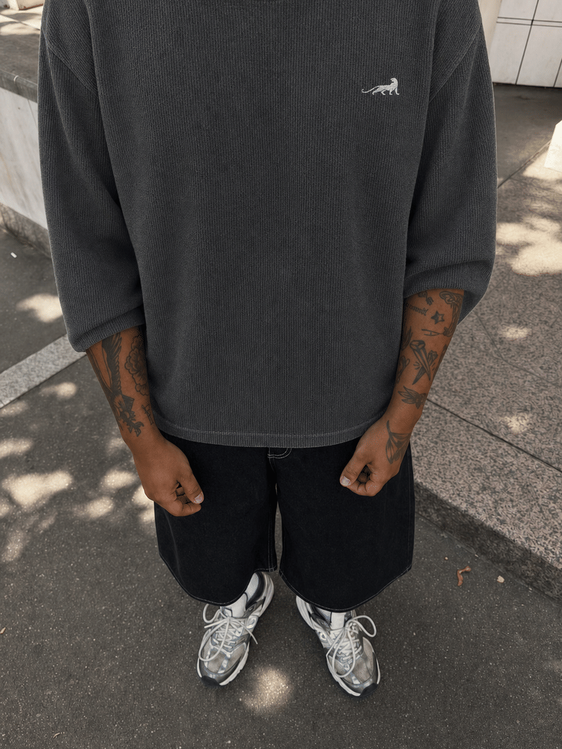 Reserve Relaxed Waffle Tee - Vintage Ash