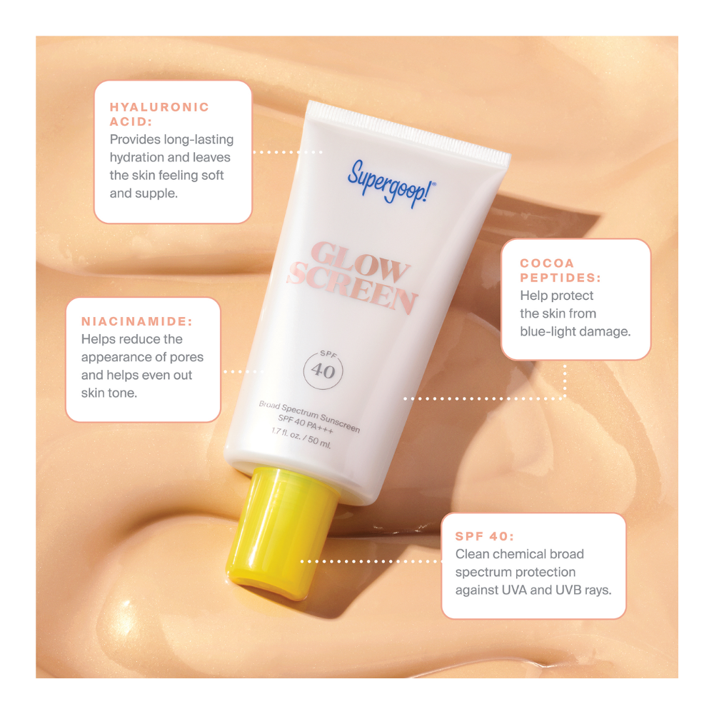 Glowscreen Sunrise Broad Spectrum Sunscreen SPF 40 PA+++ Travel Size