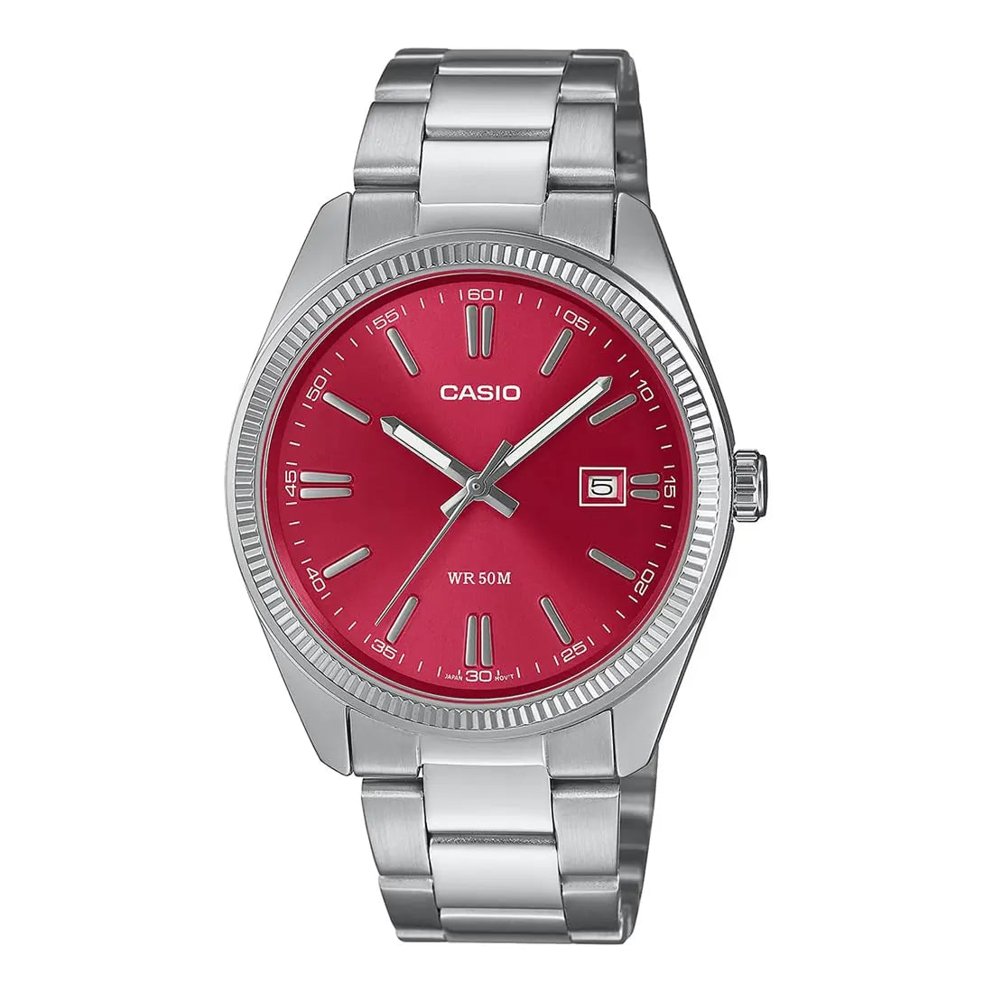 Casio Enticer Men MTP-1302PD-4AVEF Analog Red Dial Men