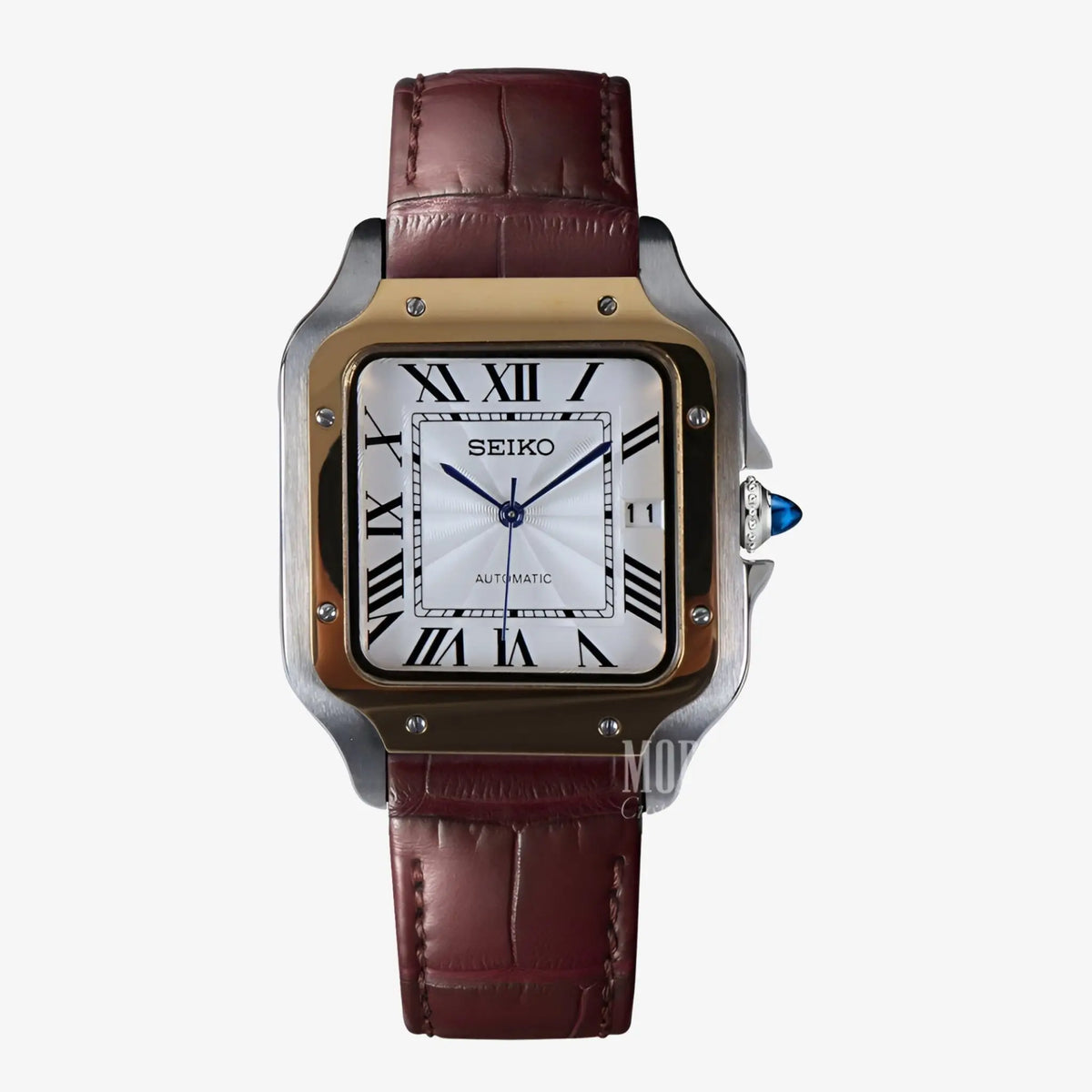 Santeiko White Brown Leather