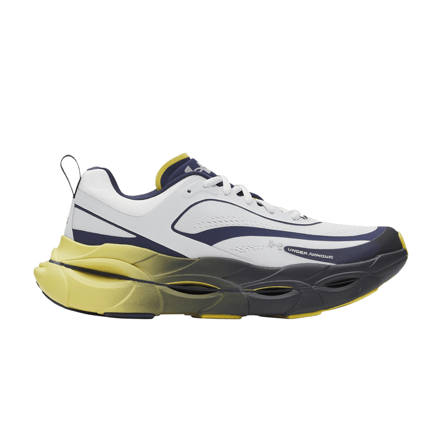 Under Armour Halo Racer Washed Navy Yellow Shade