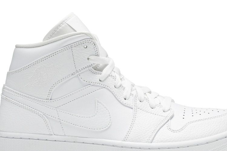 Air Jordan 1 Mid Triple White 2020