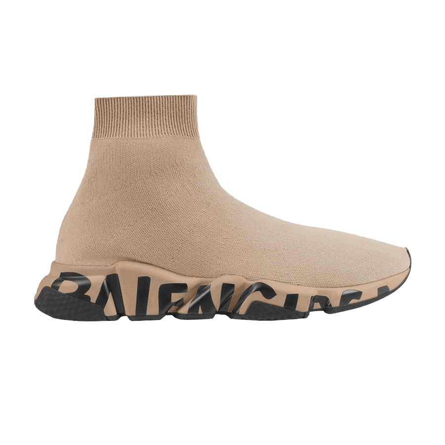 Balenciaga Speed Sneaker Midsole Graffiti - Beige Black