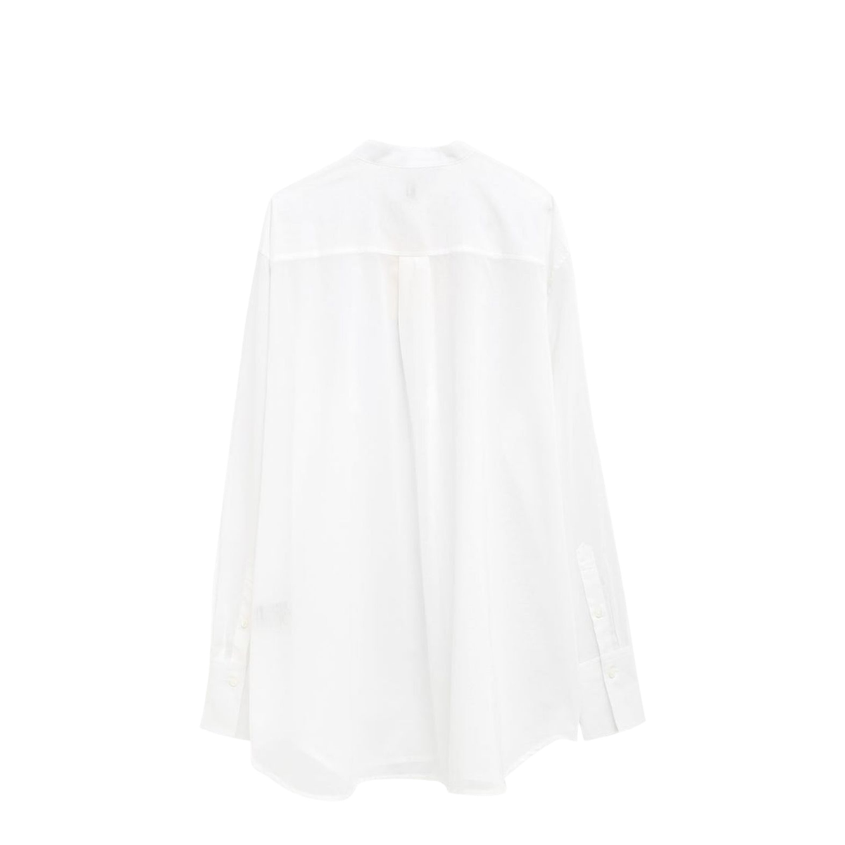 Long Sleeve Band Collar Shirt