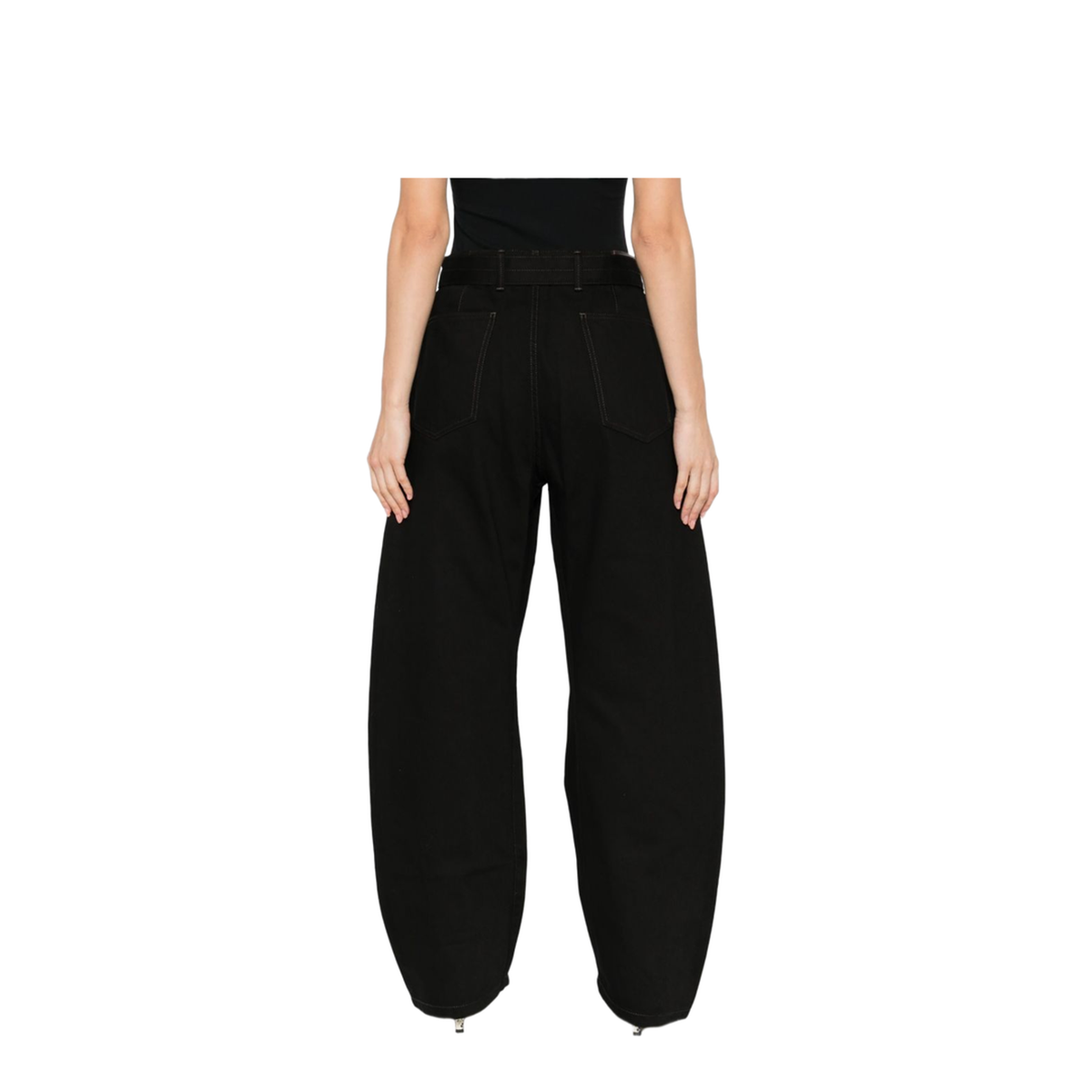 Black Maxi Barrel Workwear Pants