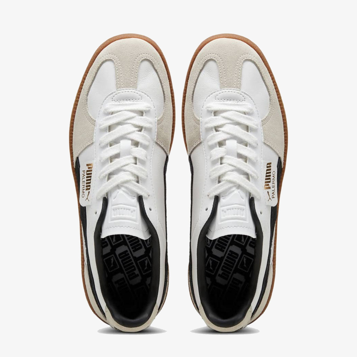 PUMA PALERMO LTH { WHITE\VAPOR GRAY-GUM